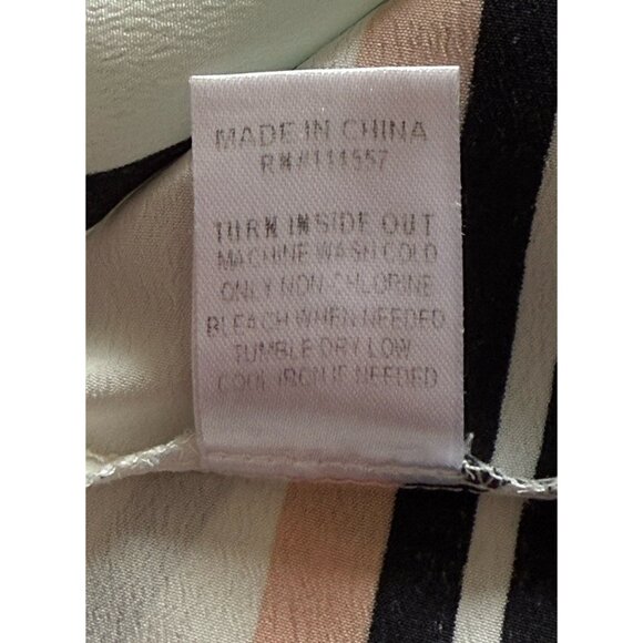 THML Multicolored Striped V-Neck Sleeveless Pullover Top Women's Sz M - Picture 9 of 9